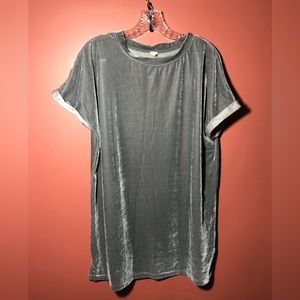 Oversized Silver Tunic Dress M / L